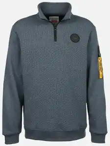 Herren Sweattroyer mit Srtuktur Blau