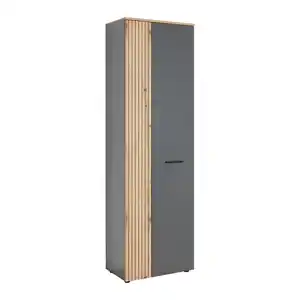 Garderobenschrank Cadix Anthrazit/Eichefarben, Anthrazit, Eichefarben