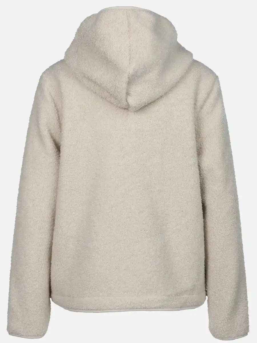 Bild 2 von Damen Teddyfleece-Cardigan mit Kapuze Beige