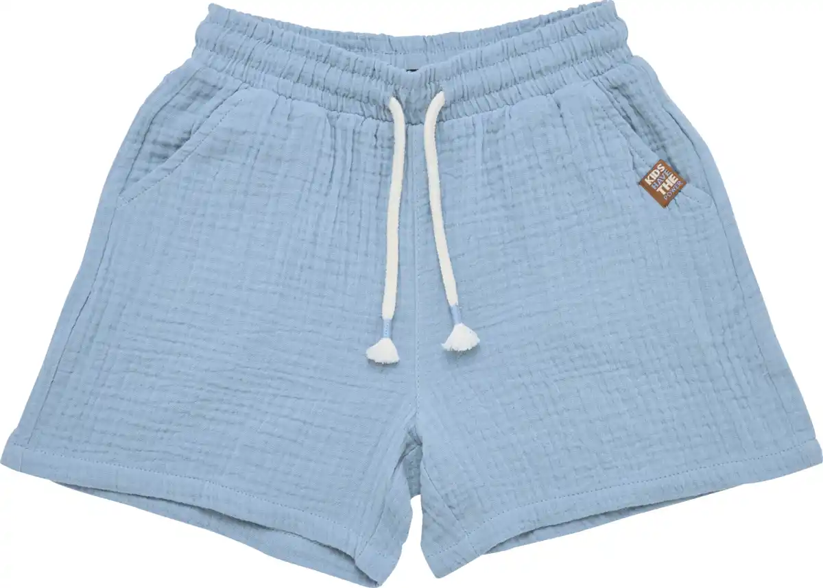 Bild 1 von IDEENWELT Kinder-Musselin-Shorts hellblau Gr. 110/116