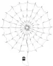 Bild 1 von IDEENWELT LED-Spinnennetz mit 100 Lichtern