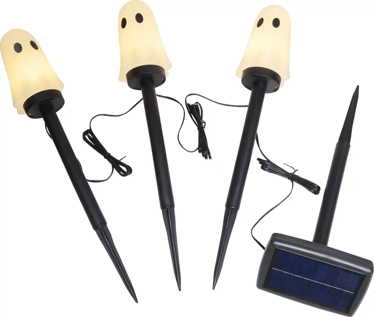 Bild 2 von IDEENWELT Solar-Gartenstecker 3er Set