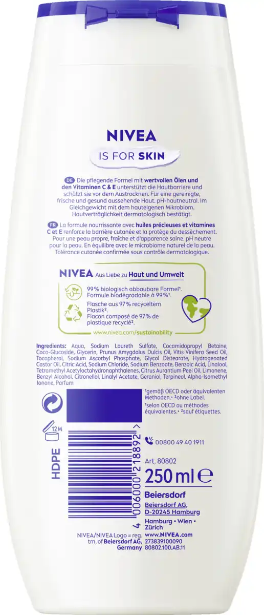 Bild 2 von NIVEA Pflegedusche Creme Soft & Almond Oil