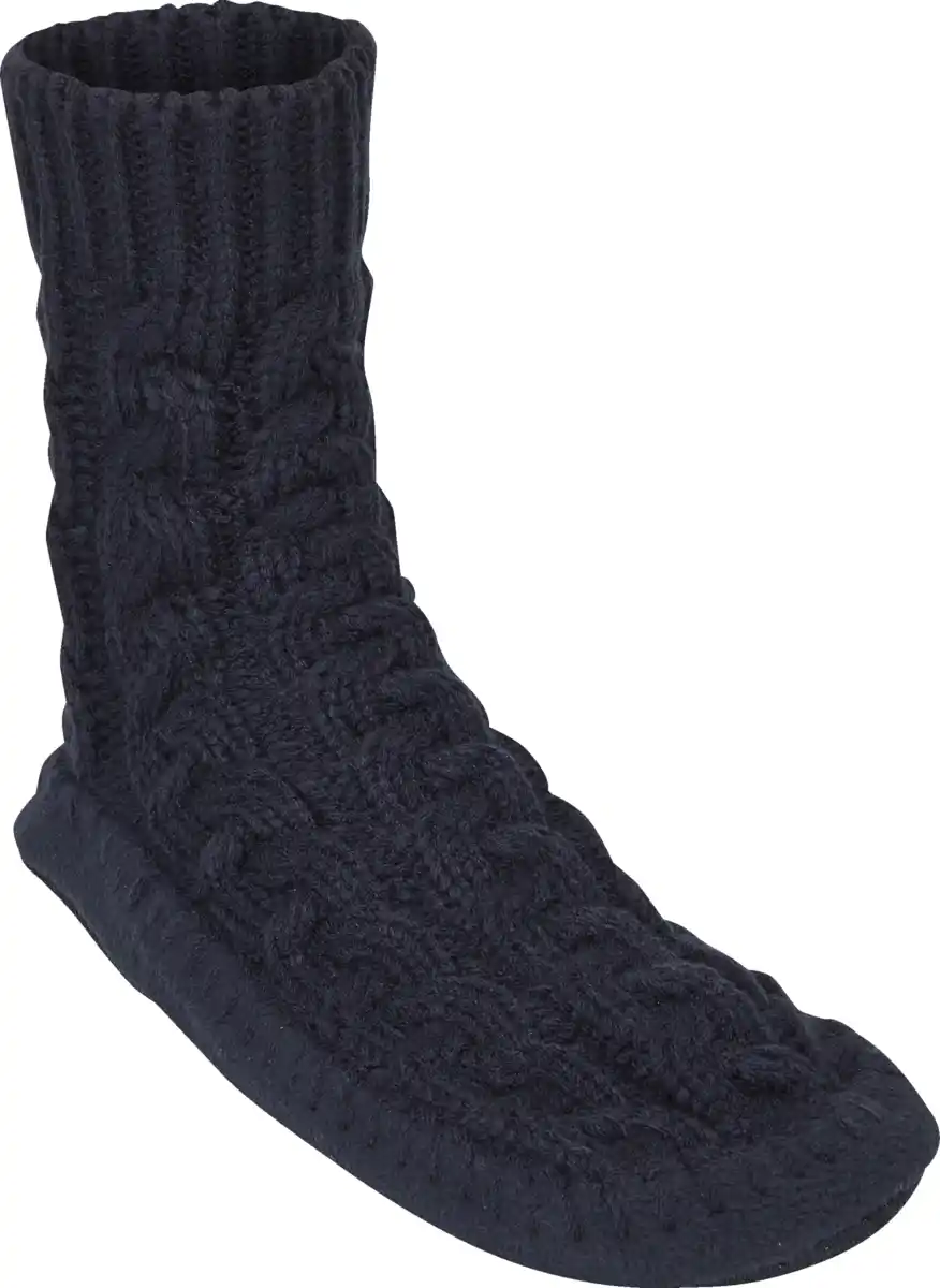 Bild 1 von IDEENWELT Hausschuhsocken blau Gr. 37/38