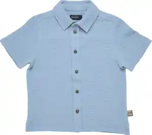 IDEENWELT Kinder-Musselin-Hemd hellblau Gr. 122/128