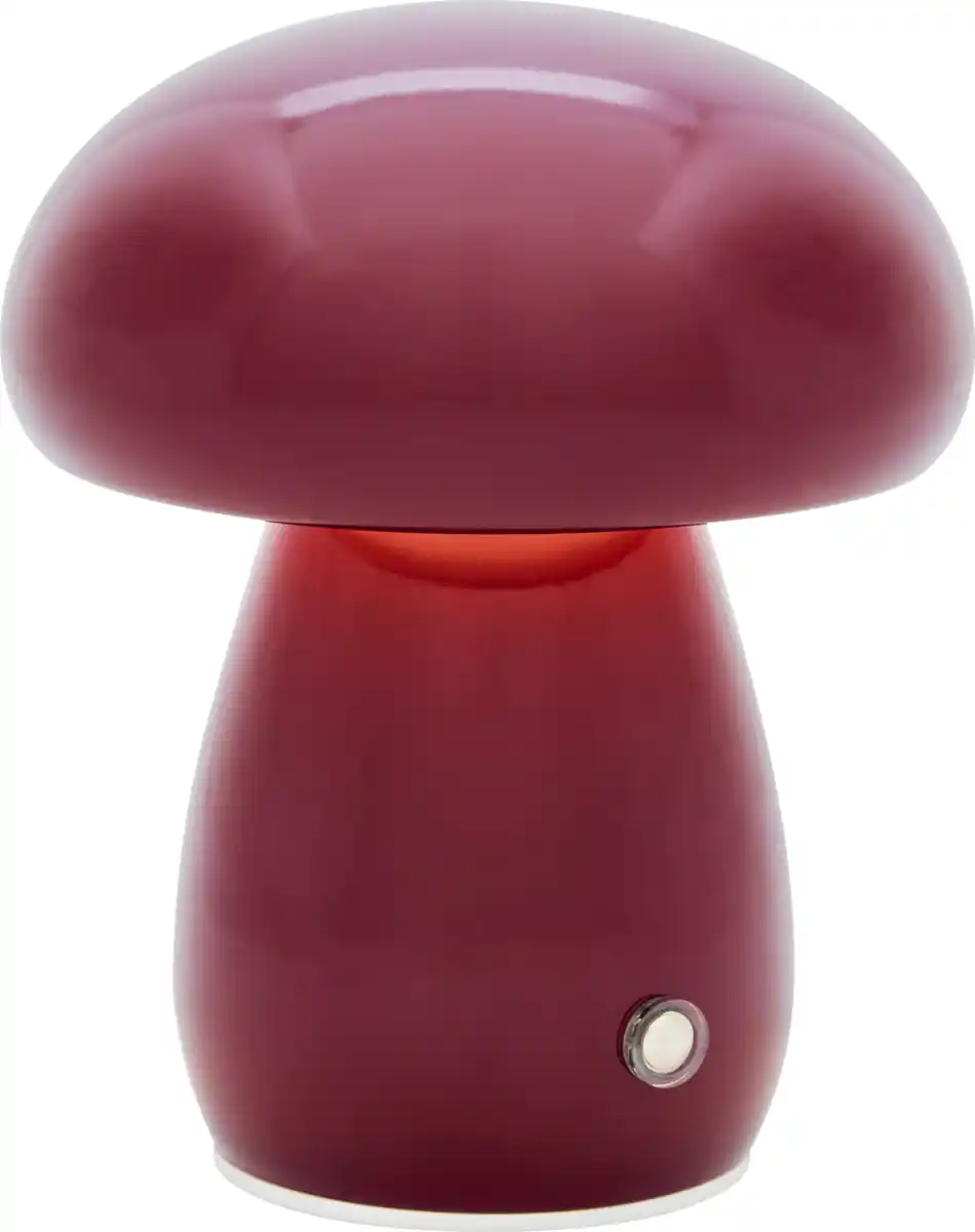 Bild 1 von IDEENWELT Akku-Pilzleuchte Burgundy