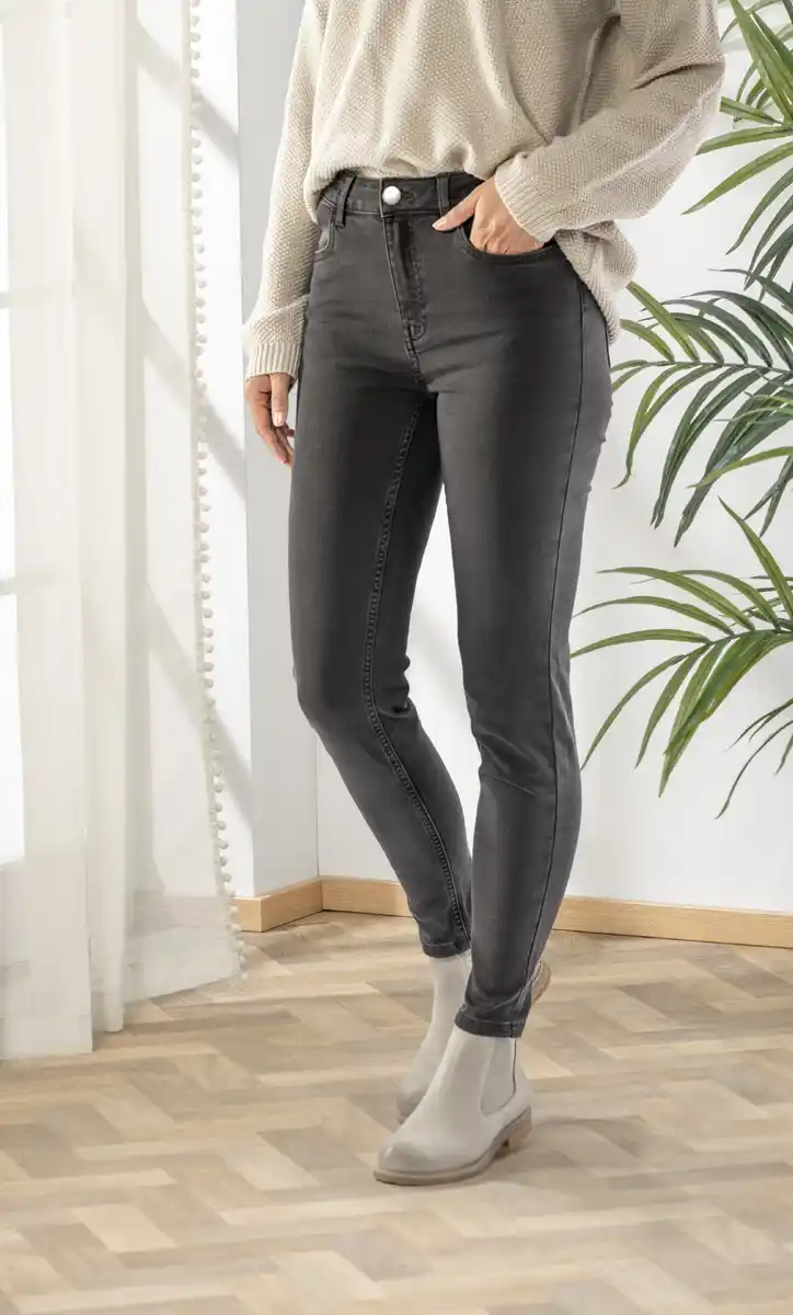 Bild 3 von IDEENWELT Thermo-Jeans anthrazit Gr. S (36/38)