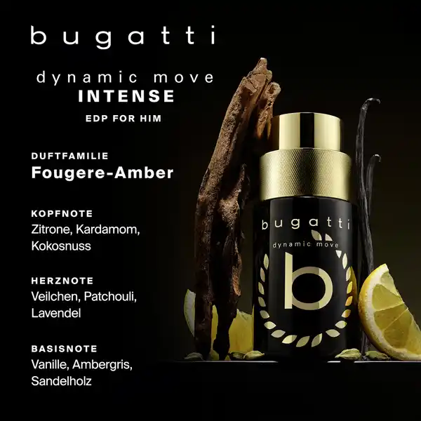 Bild 3 von bugatti dynamic move INTENSE for him, EdP 100ml