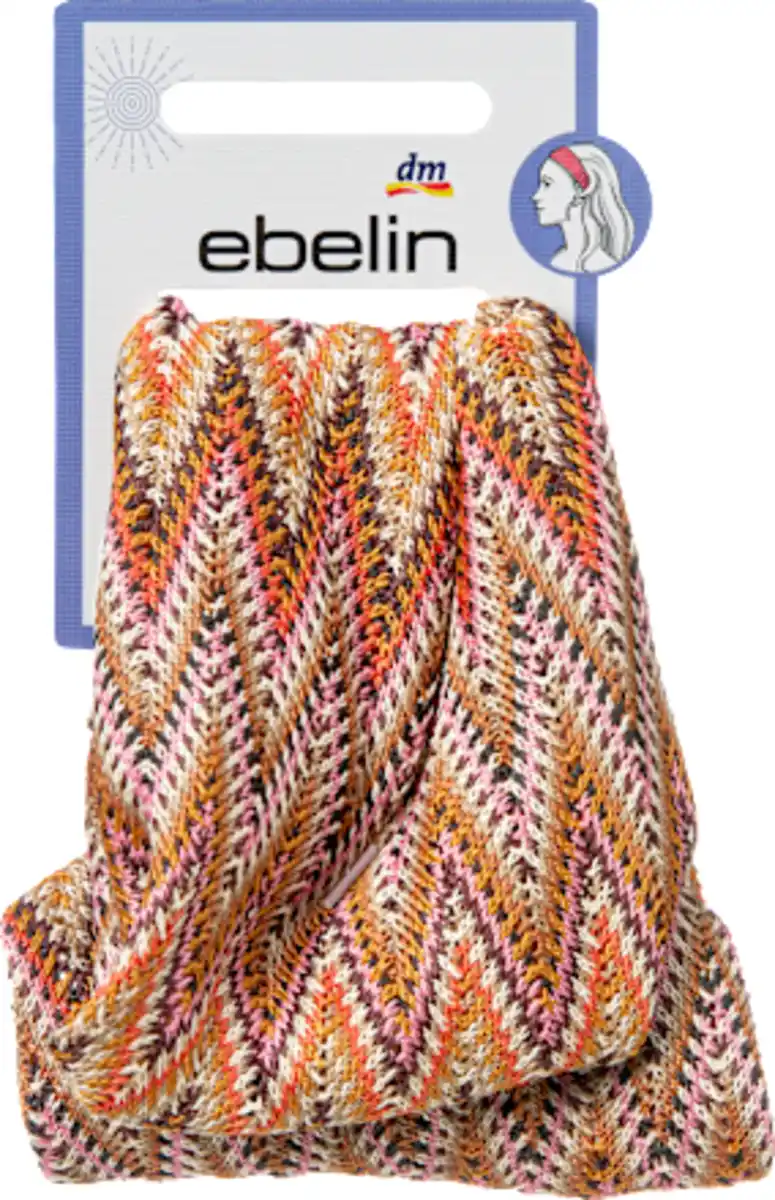Bild 2 von ebelin Haarband mit Ethno-Muster, braun, 1 St