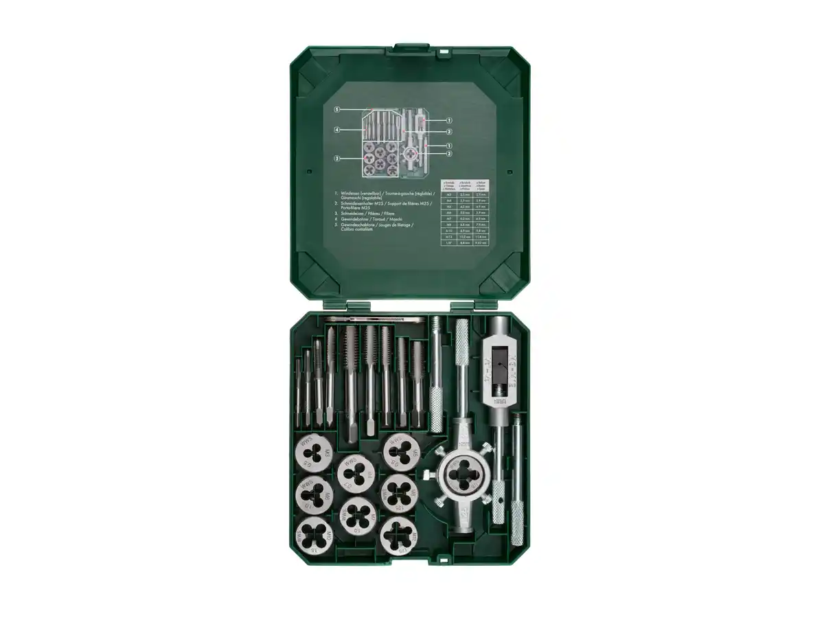 Bild 4 von PARKSIDE® Gewindebohrer-Schneideisen-Set, 21-teilig