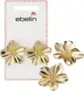 Bild 1 von ebelin Ohrstecker mit Blumen, Gold-Optik, 2 St