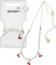 Bild 1 von ebelin Halskette mit Perlen & Kirschen, Gold-Optik, 1 St