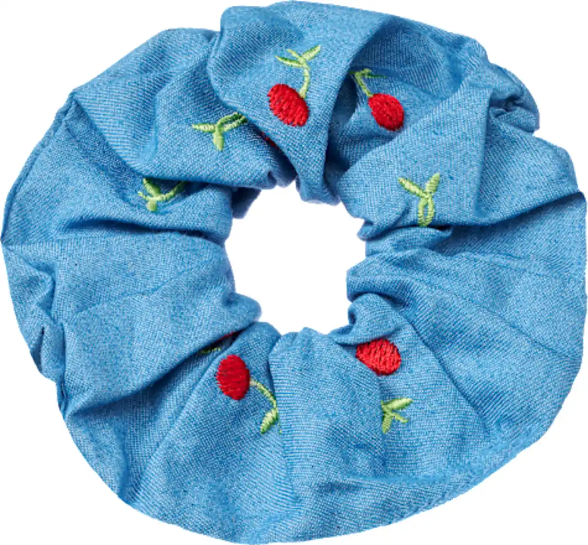 Bild 3 von ebelin Scrunchie mit Kirschen, Denim, 1 St