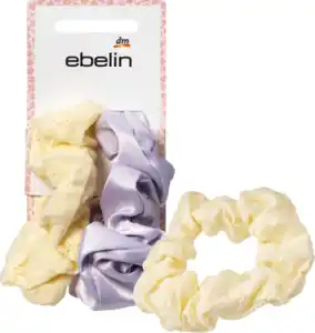 ebelin Scrunchies gelb/flieder, 2 St