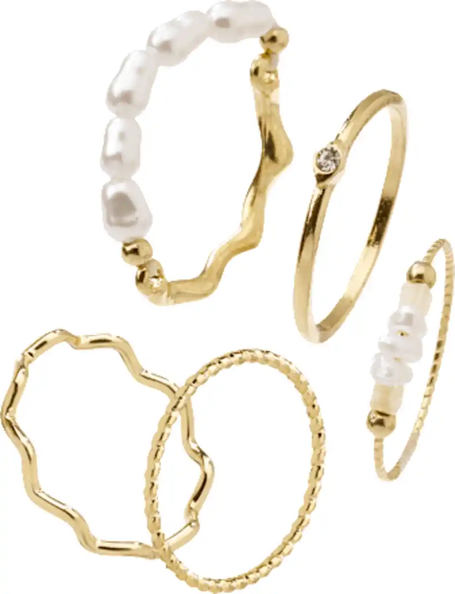 Bild 3 von ebelin Ringe Gold-Optik, 5 St