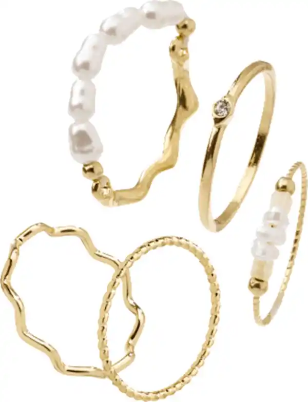 Bild 3 von ebelin Ringe Gold-Optik, 5 St
