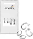 Bild 1 von ebelin Ohrstecker organisch, Silber-Optik, 4 St