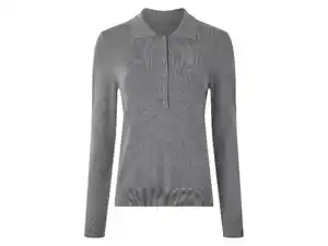 ESMARA® Damen Feinstrick-Polopullover