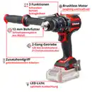 Bild 3 von EINHELL Akku-Schlagbohrschrauber »TP-CD 18/120 Li-i BL - Solo«, ohne Akku
