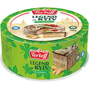 "TORTOFF" Torte "Legend of Kyiv" mit Creme 60% und Erdnüssen...
