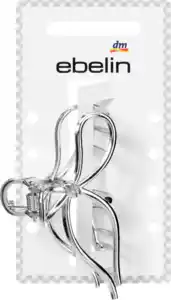 ebelin Haarklammer Schleife, Silber-Optik, 1 St