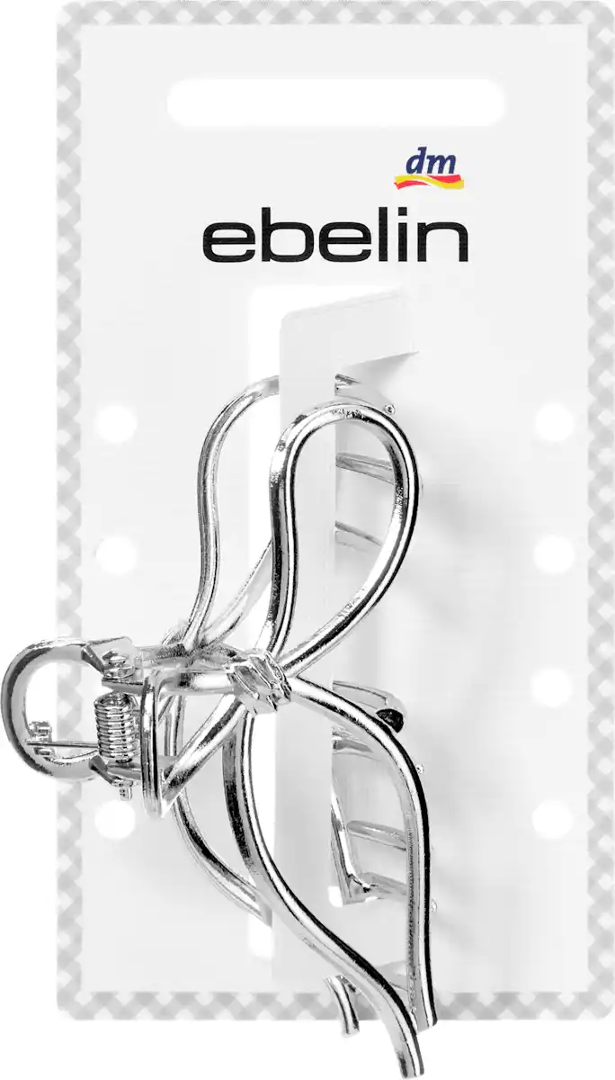 Bild 1 von ebelin Haarklammer Schleife, Silber-Optik, 1 St