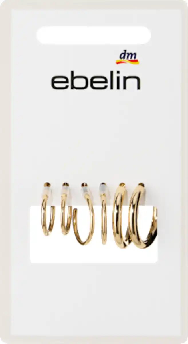 Bild 2 von ebelin Creolen Gold-Optik, 6 St