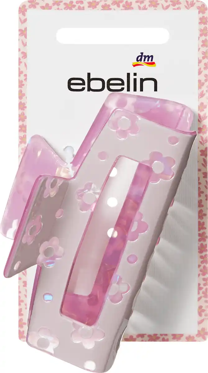 Bild 1 von ebelin Haarklammer Cut-Out mit Blumen, flieder, 1 St
