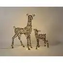 Bild 2 von CASAYA Led-Rentier-Set, Höhe 80/50 cm, 180 warmweiße LEDs, Timer, 5 m Zuleitung