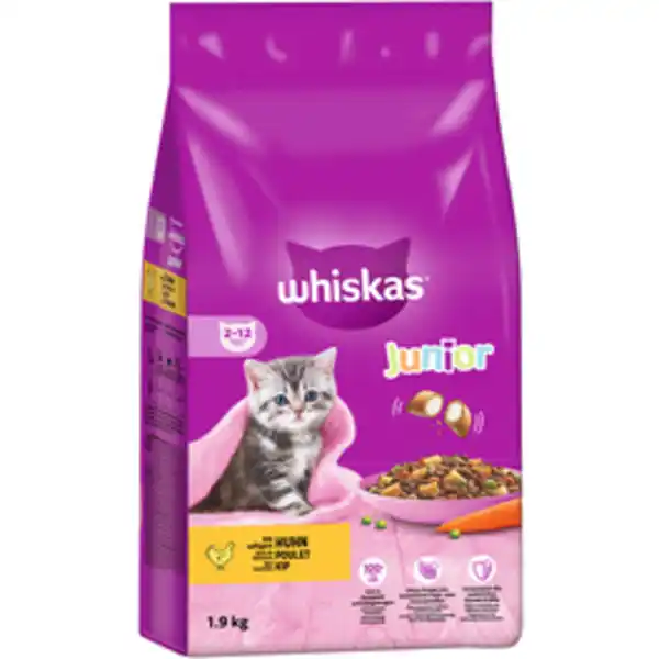 Bild 2 von WHISKAS Katzentrockenfutter, 1,9 kg
