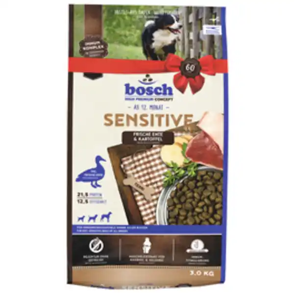 Bild 2 von BOSCH PETFOOD Hundetrockenfutter »Sensitive«, 4 Stück, je 3 kg, Ente/Kartoffel
