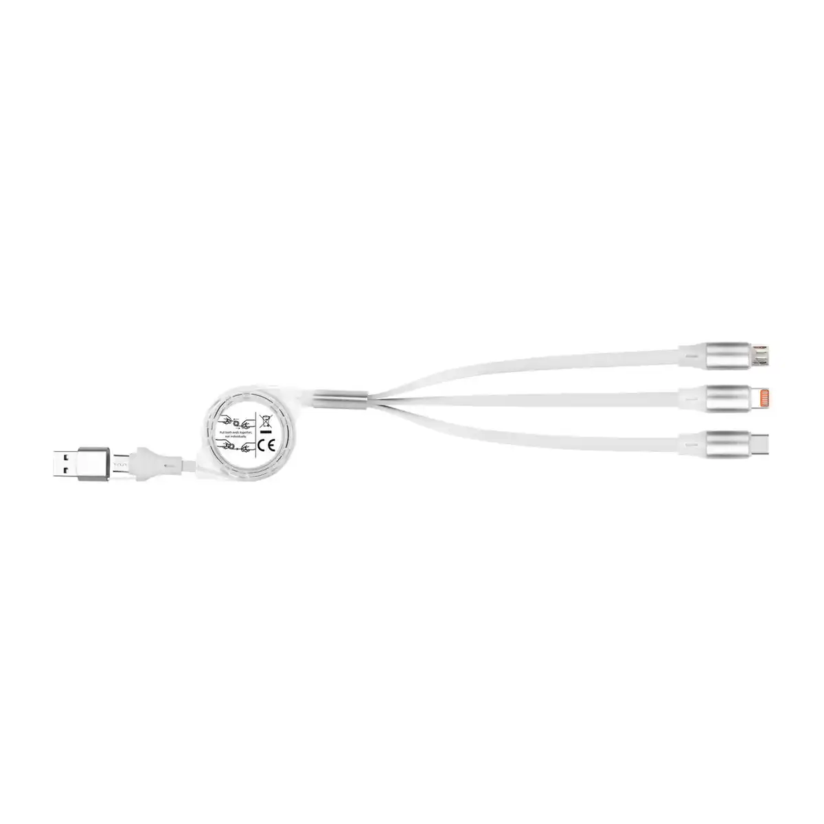 Bild 2 von AMBIANO Aufrollbares 3-in-1-Ladekabel