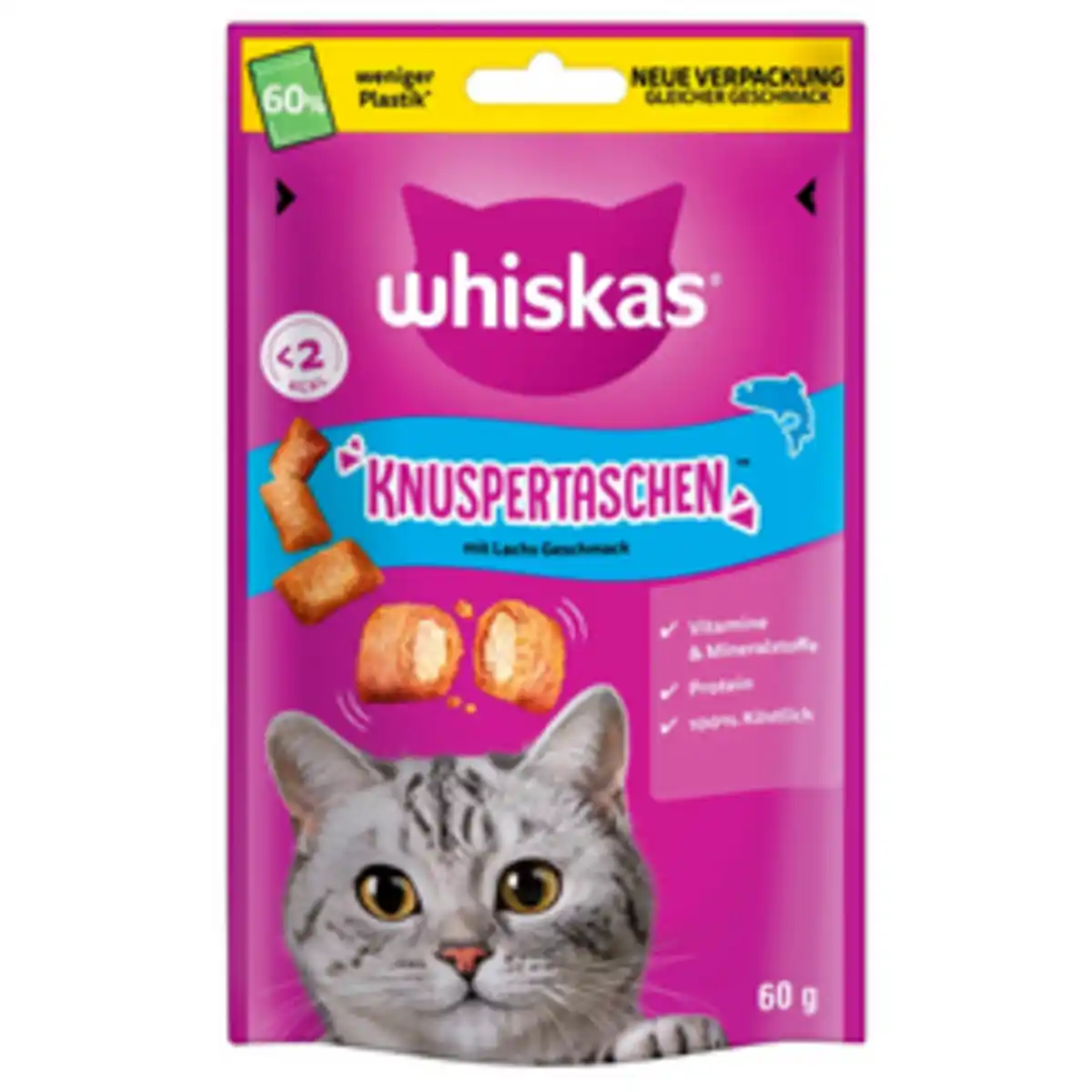 Bild 1 von WHISKAS Katzensnack, Lachs, 60 g