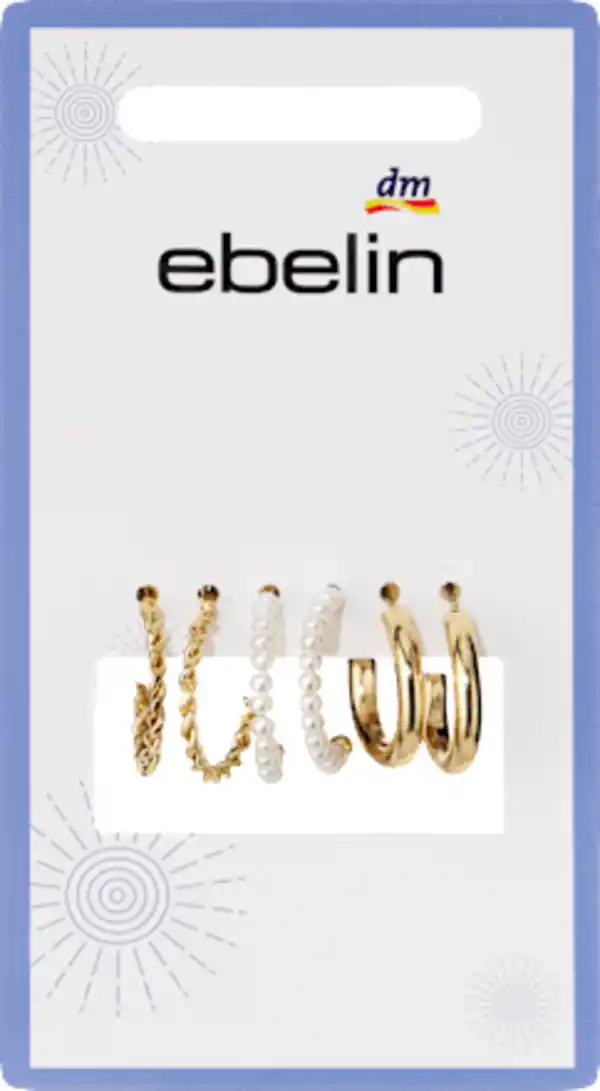 Bild 2 von ebelin Creolen Gold-Optik, 6 St