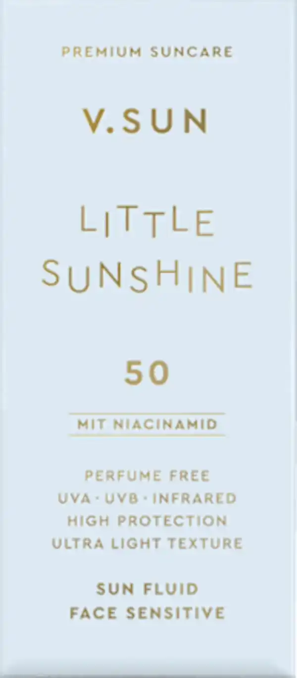 Bild 2 von V.SUN Sonnenfluid Gesicht sensitive "little Sunshine" LSF 50, 30 ml