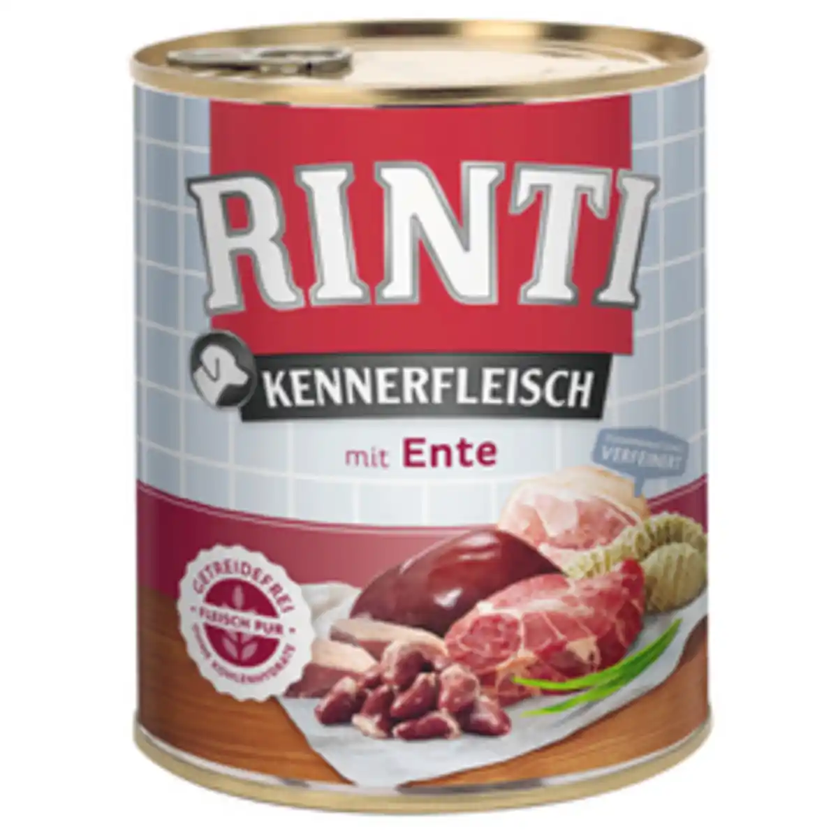 Bild 1 von RINTI Hunde-Nassfutter »Kennerfleisch«, Ente, 1 Dose