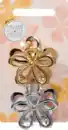 Bild 2 von LANGHAARMÄDCHEN Haarklammern Blumen, Gold- & Silberoptik, 2 St