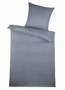 Mikrofaser-Bettwäsche HIGH CLASS FLORAL 135 x 200 cm grau