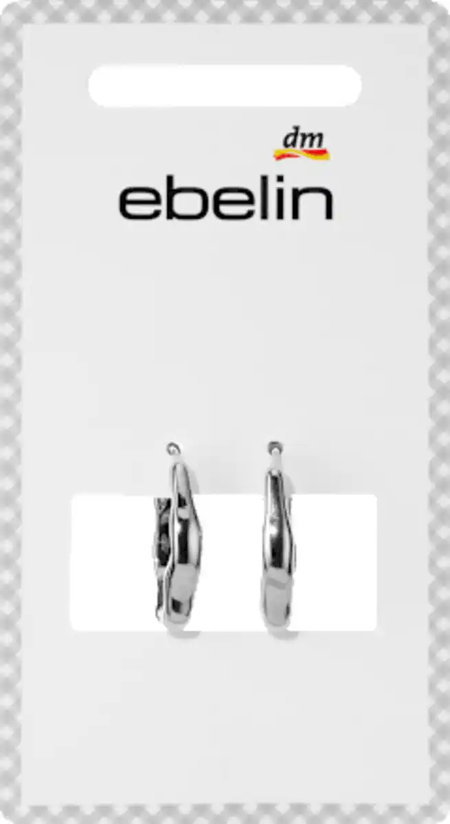 Bild 2 von ebelin Creolen organisch, Silber-Optik, 2 St