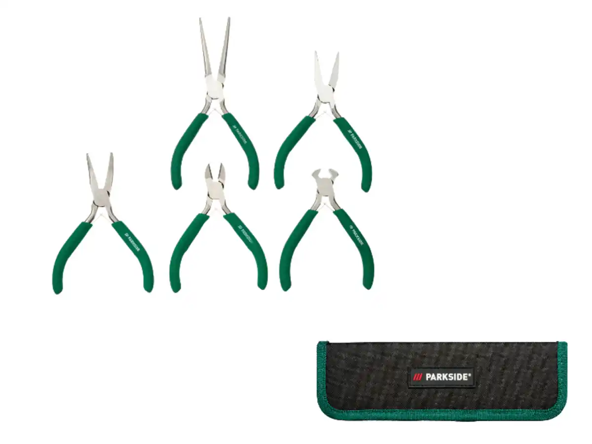 Bild 1 von PARKSIDE® Feinmechanikerzangen-Set, 5-teilig