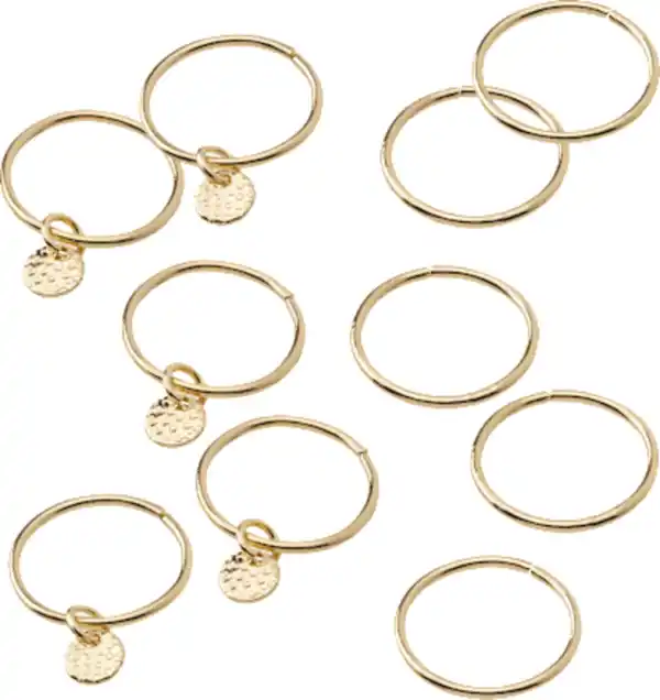 Bild 3 von ebelin Haar-Piercings, Gold-Optik, 10 St