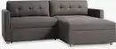 Bild 1 von Schlafsofa Chaiselongue TEGLHUSE grau Stoff