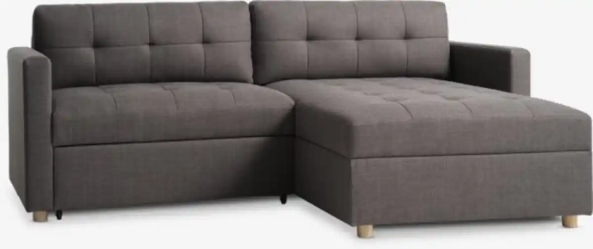 Bild 1 von Schlafsofa Chaiselongue TEGLHUSE grau Stoff