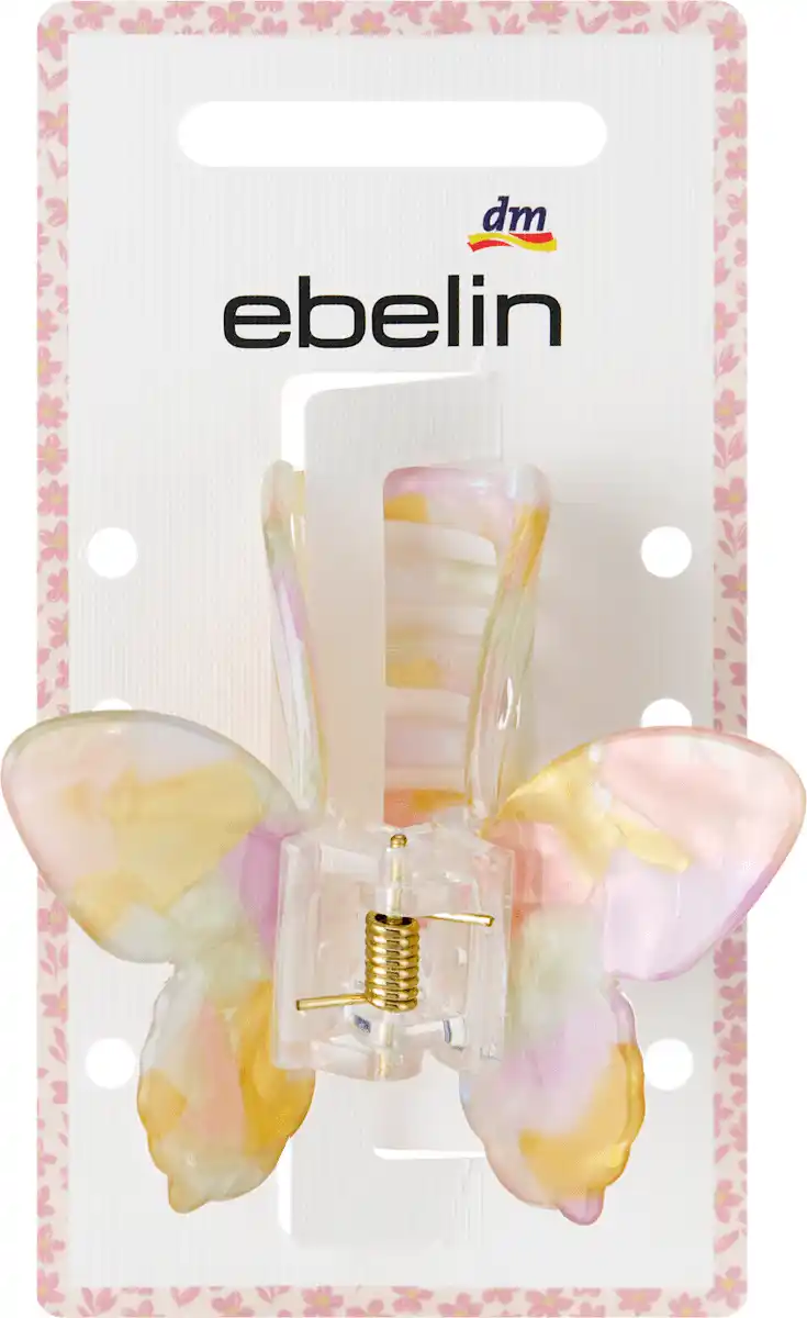 Bild 1 von ebelin Haarklammer Schmetterling, bunt, 1 St