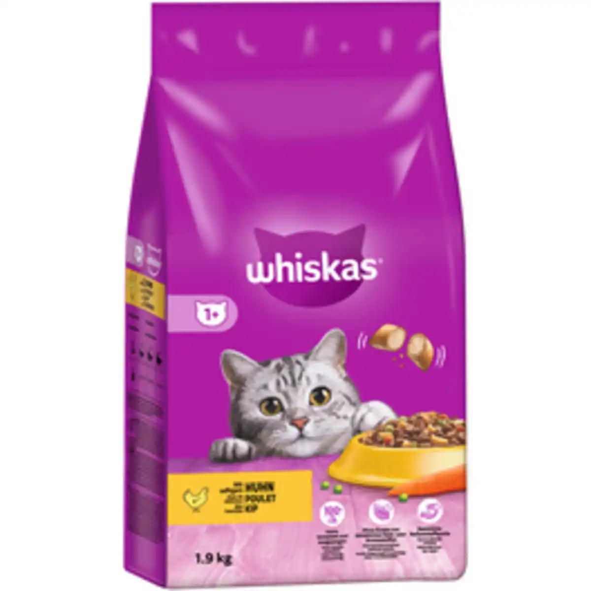 Bild 2 von WHISKAS Katzentrockenfutter, 1,9 kg