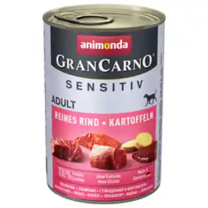 animonda GranCarno Hunde-Nassfutter »Sensitive«, Rind/Kartoffel, 400 g