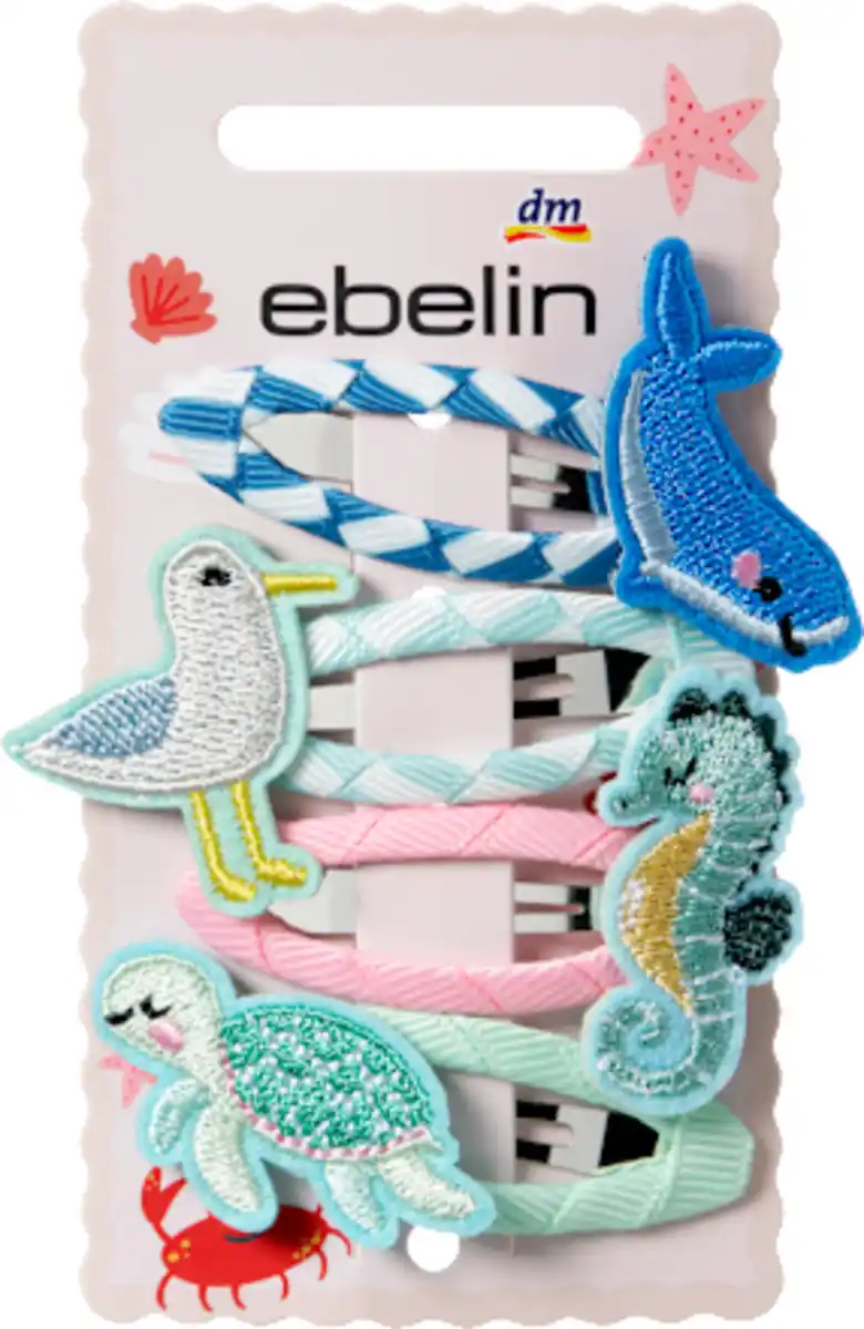Bild 2 von ebelin Haarclips Meerestiere, 4 St