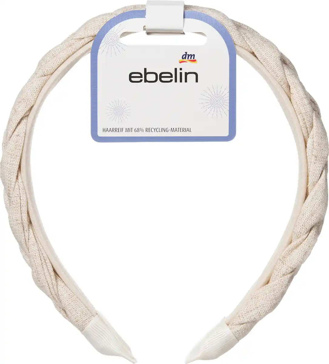 Bild 1 von ebelin Haarreif geflochten, beige, 1 St