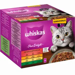 WHISKAS Katzen-Nassfutter, 24 Stück, 85 g
