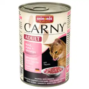 animonda CARNY Katzen-Nassfutter »Carny«, Rind/Pute/Shrimps, 400 g